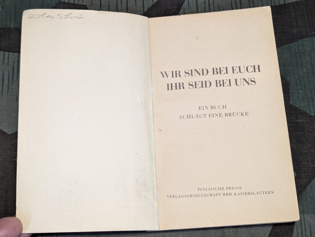 Wir sind bei Euch - Ihr seid bei uns Book Greetings from Actors/Actresses to Soldiers — image 5