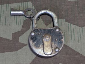 Medium Sized German Lock with 1 Key