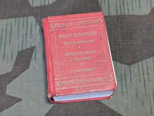 Tiny German-Czech Dictionary Book 1941