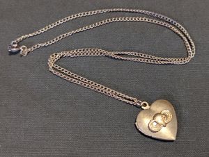 Paratrooper Jump Wings Sweetheart Locket Necklace