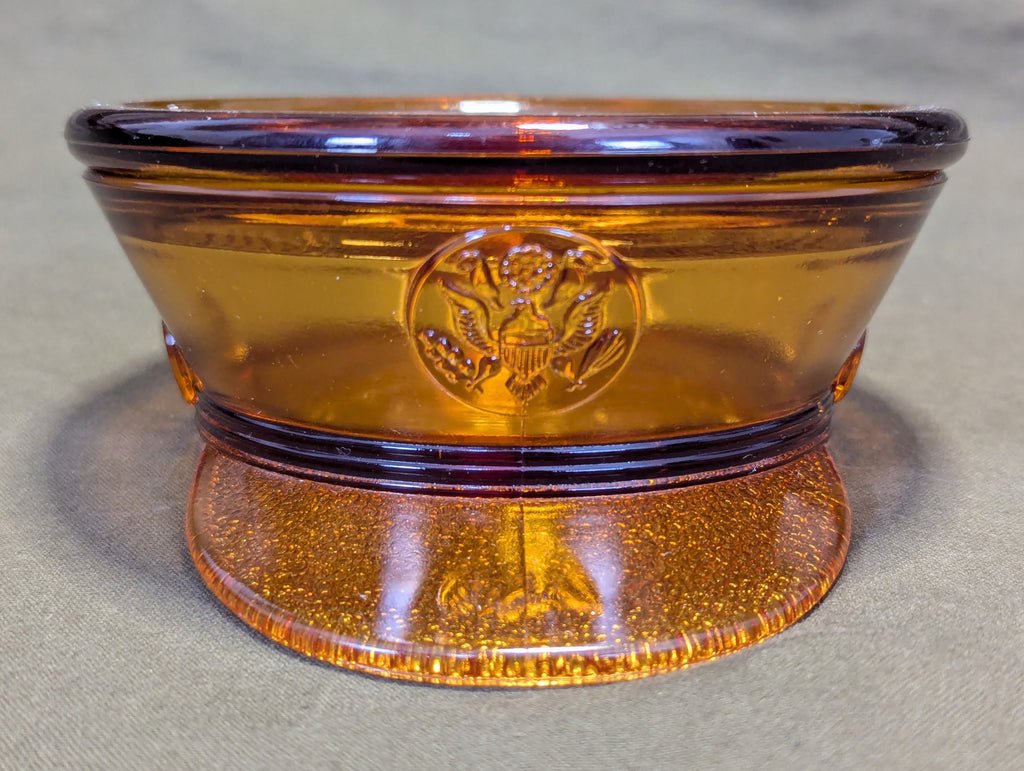 Glass Army Hat Candy Dish with Lid — image 2