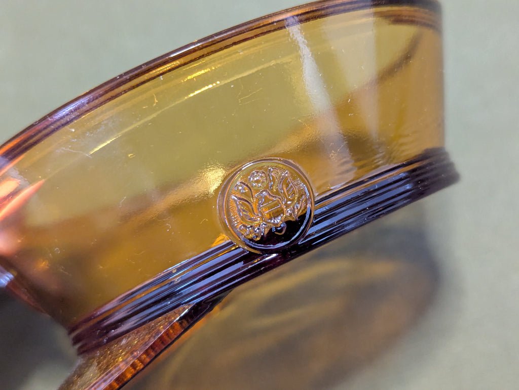 Glass Army Hat Candy Dish with Lid — image 6