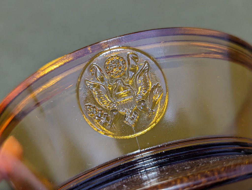 Glass Army Hat Candy Dish with Lid — image 7