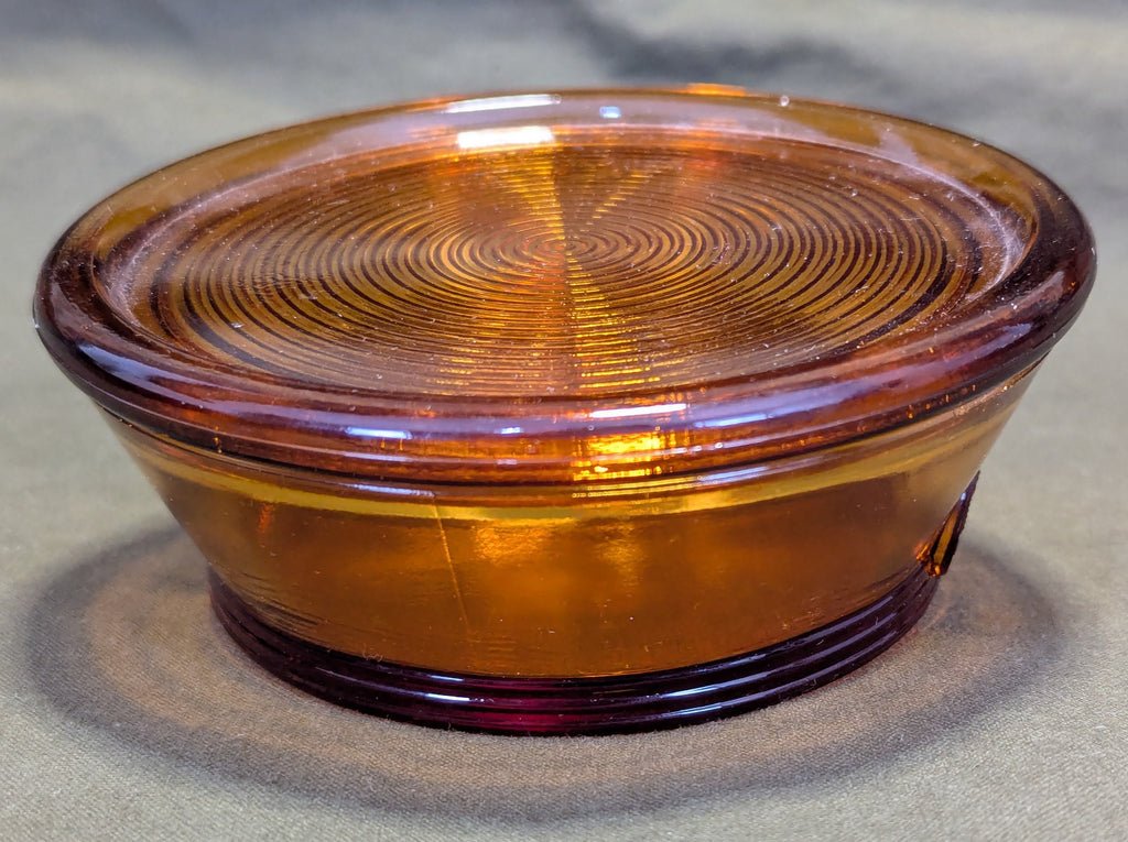 Glass Army Hat Candy Dish with Lid — image 8
