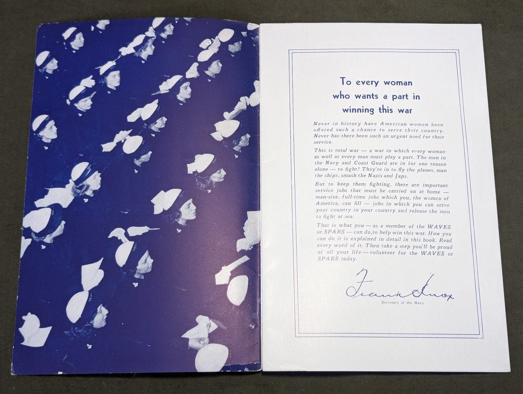 WAVES and SPARS Enlistment Booklet — image 3