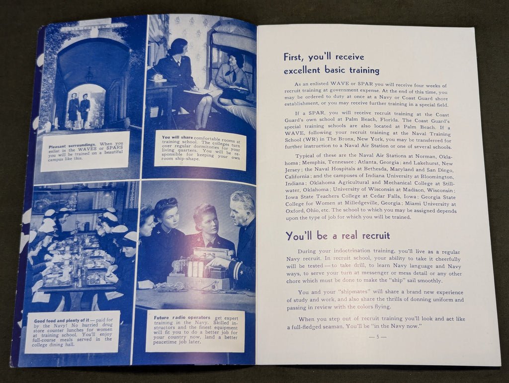 WAVES and SPARS Enlistment Booklet — image 4