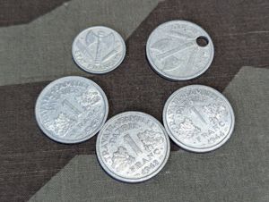 Lot of French Francs (5 Coins)
