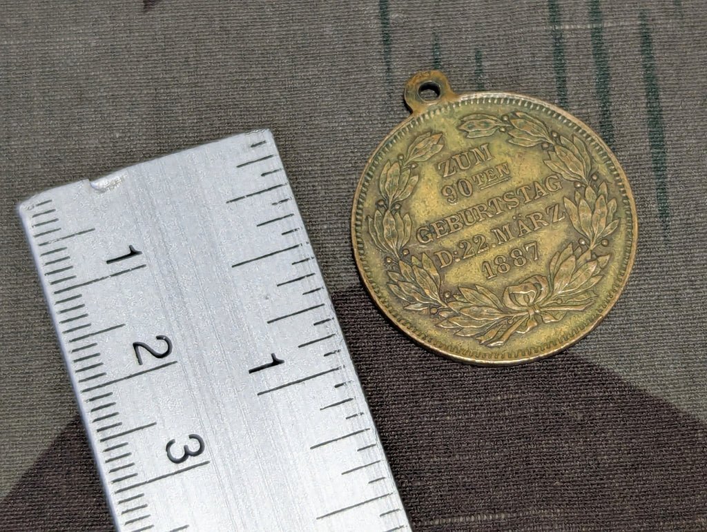 Kaiser Wilhelm I 90th Geburtstag Charm — image 2