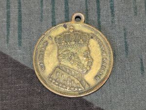 Kaiser Wilhelm I 90th Geburtstag Charm