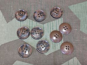 Brown Buttons 23mm (Lot of 10)
