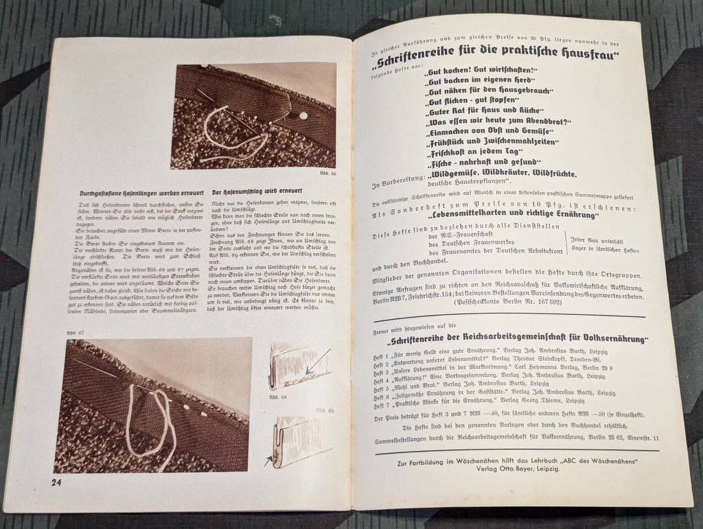Mending Repair Tips Book Deutschen Frauenwerk — image 10