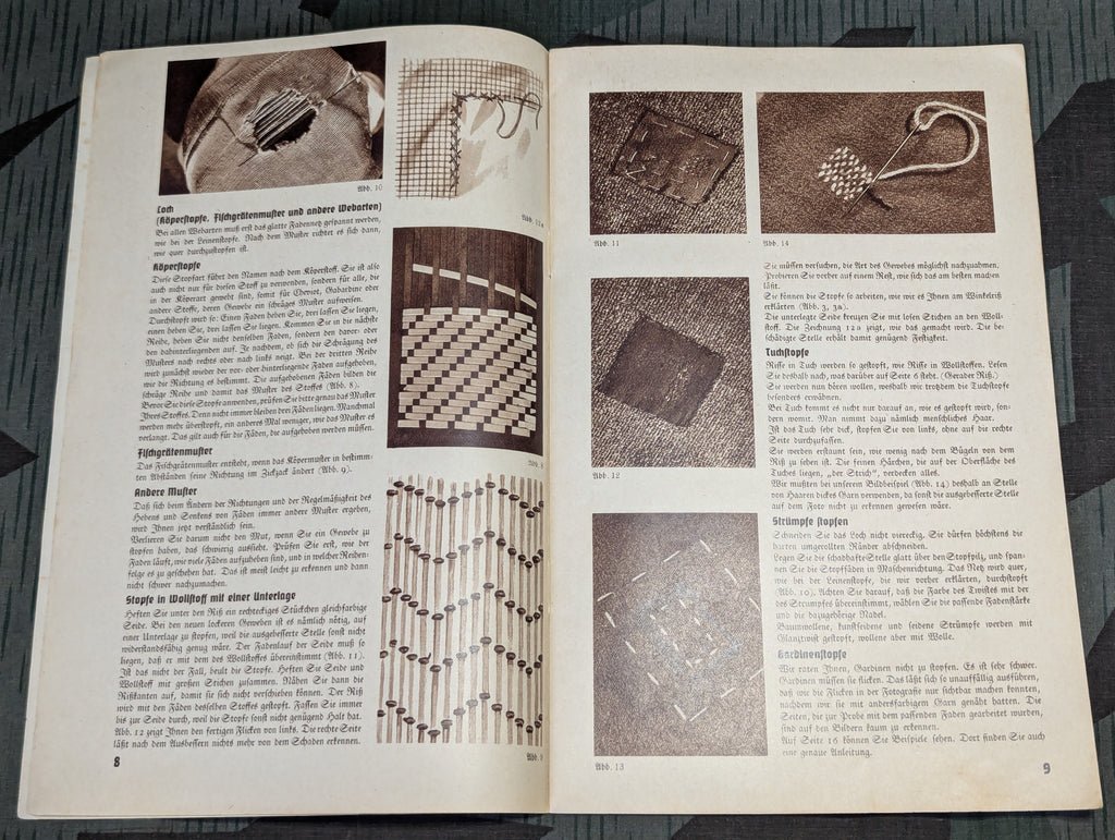 Mending Repair Tips Book Deutschen Frauenwerk — image 5