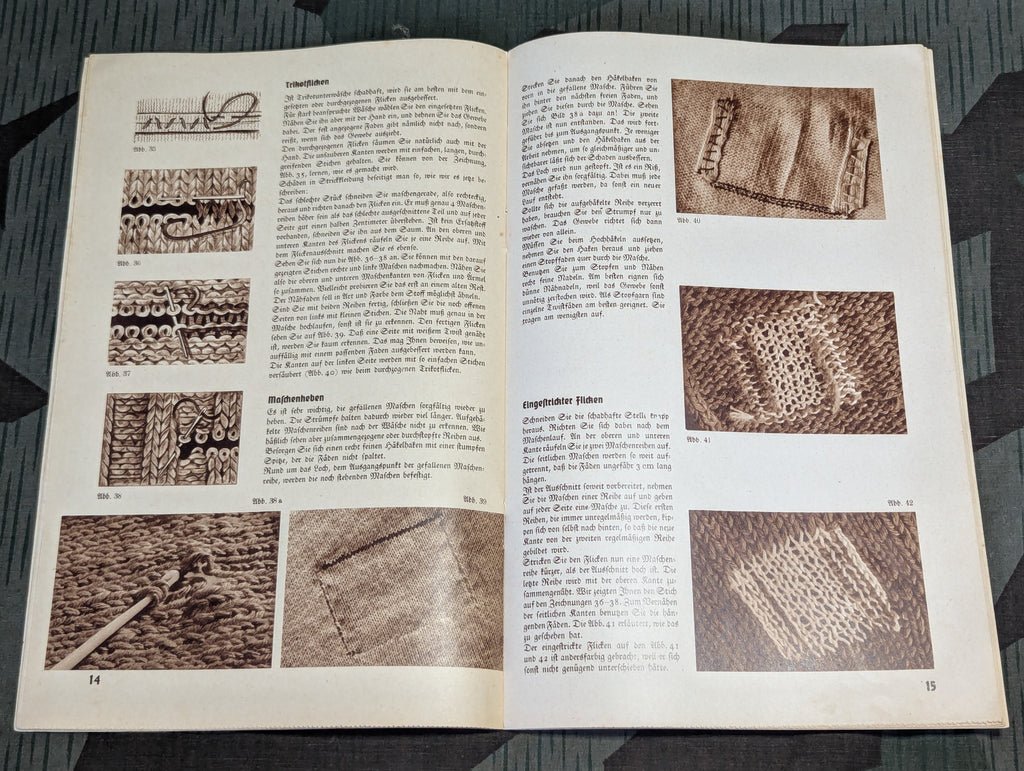 Mending Repair Tips Book Deutschen Frauenwerk — image 7