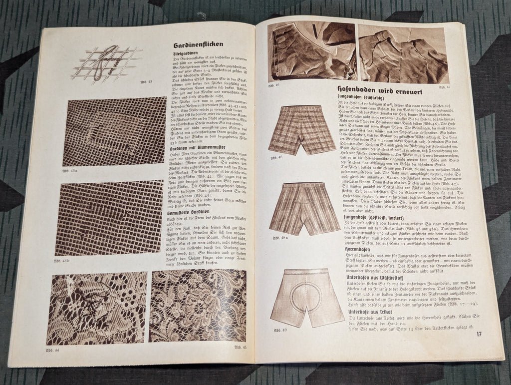 Mending Repair Tips Book Deutschen Frauenwerk — image 8