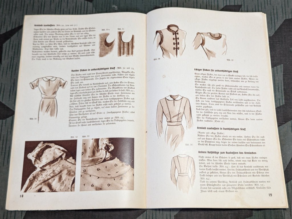 Mending Repair Tips Book Deutschen Frauenwerk — image 9