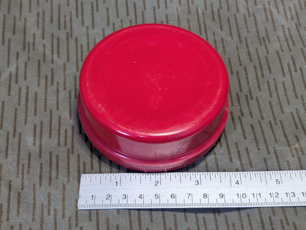 East German Red Butter Dish — image 2