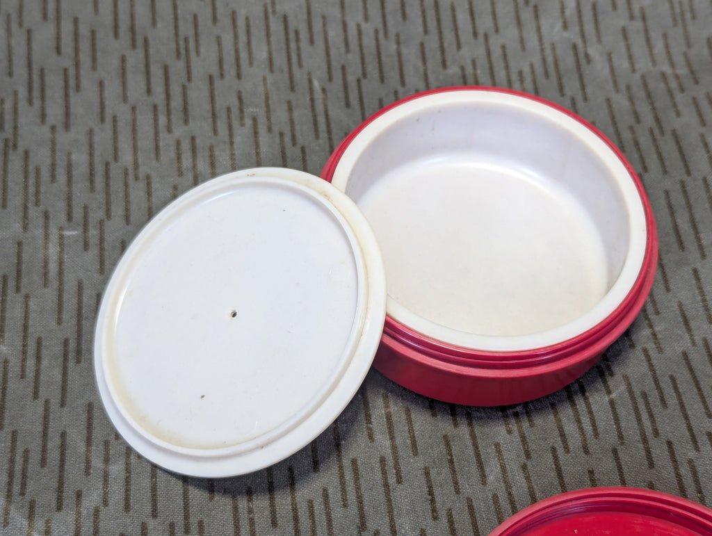 East German Red Butter Dish — image 5