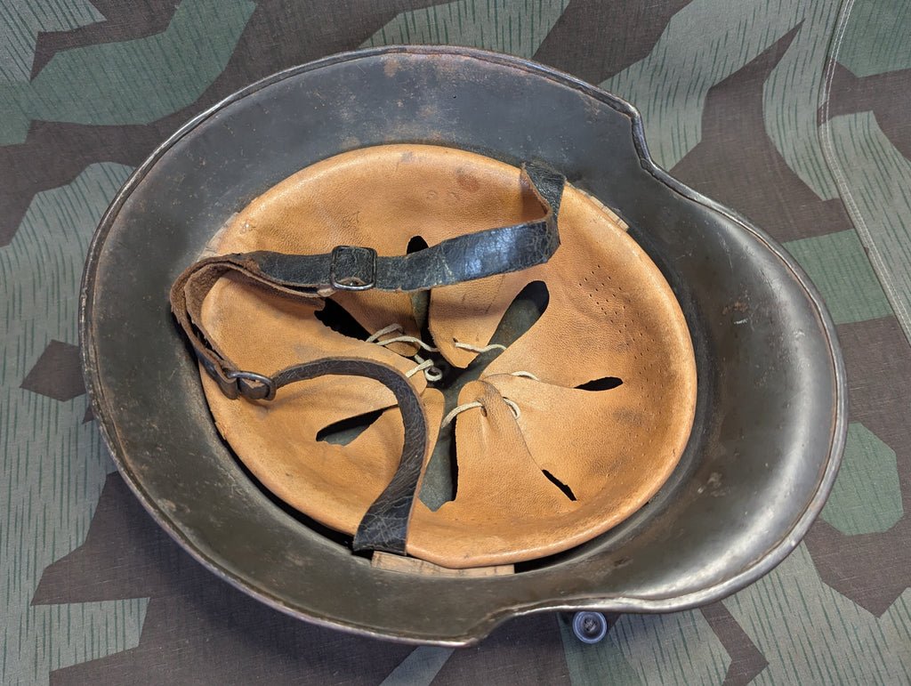 Original German M34 Green Helmet Police-Fire-RLB-etc. — image 7