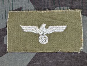 Original Embroidered Wehrmacht Eagle Late War