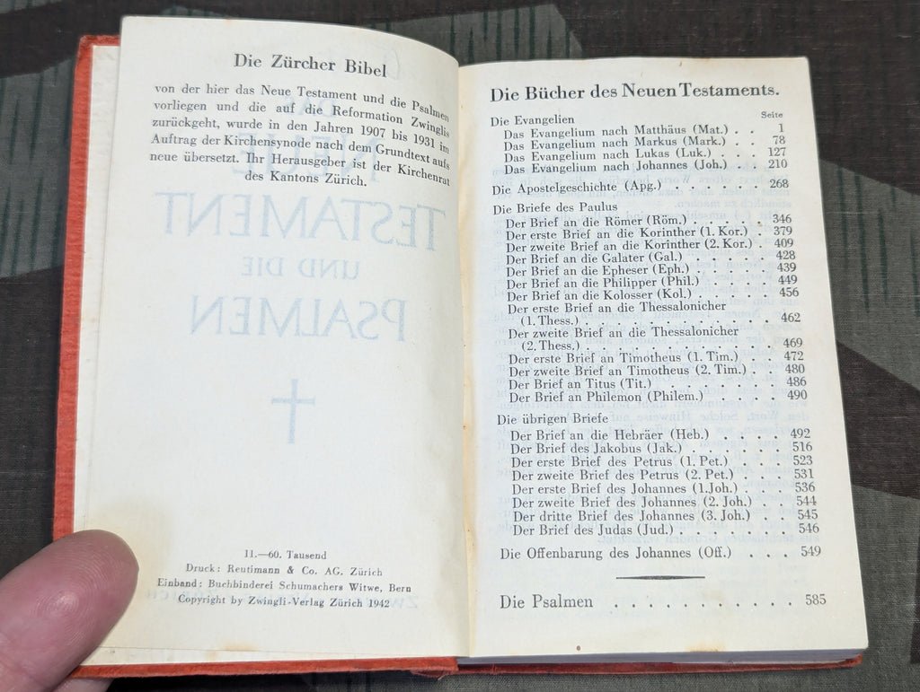 New Testament Bible for German POWs 1942 — image 8
