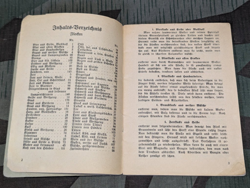 Hausfrau Ratgeber Stain Removal Tips Booklet — image 4