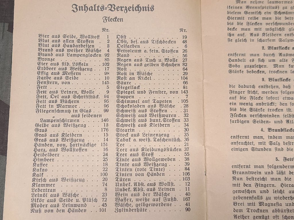 Hausfrau Ratgeber Stain Removal Tips Booklet — image 5