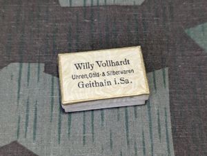 Willy Vollhardt Empty Cardboard Jewelry Box