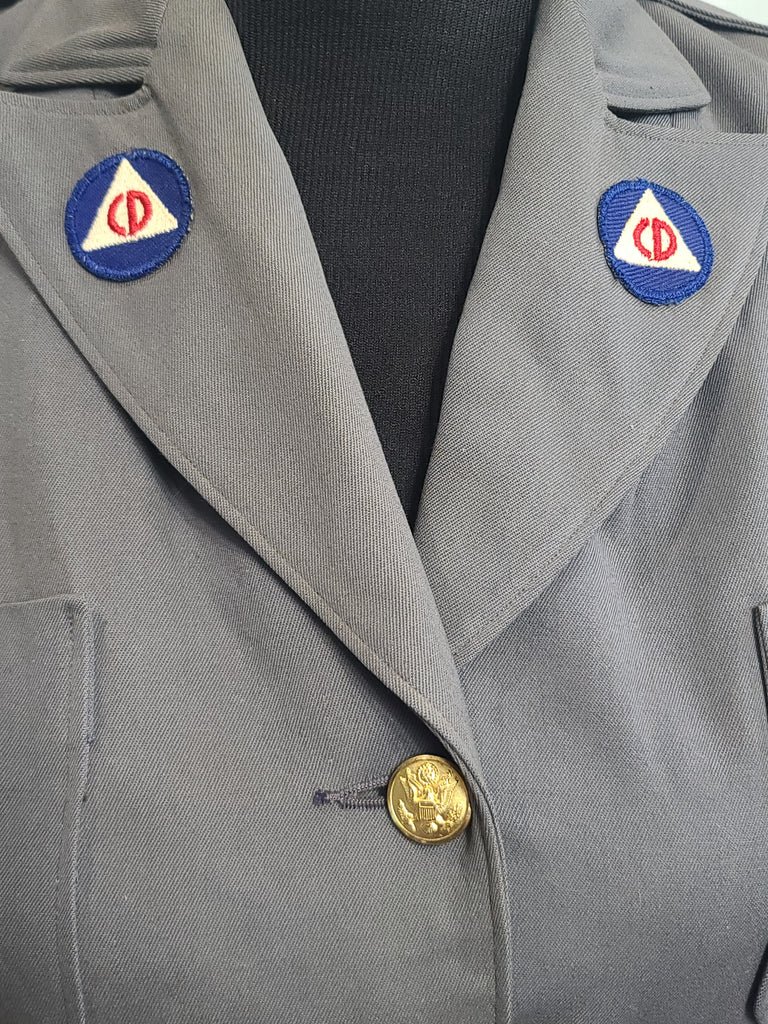 Women's Civil Defense Uniform Jacket & Skirt(B-36' W-26' H-35') — image 15