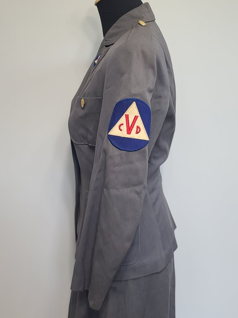 Women's Civil Defense Uniform Jacket & Skirt(B-36' W-26' H-35') — image 7