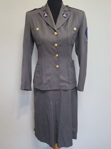 Women's Civil Defense Uniform Jacket & Skirt(B-36' W-26' H-35')