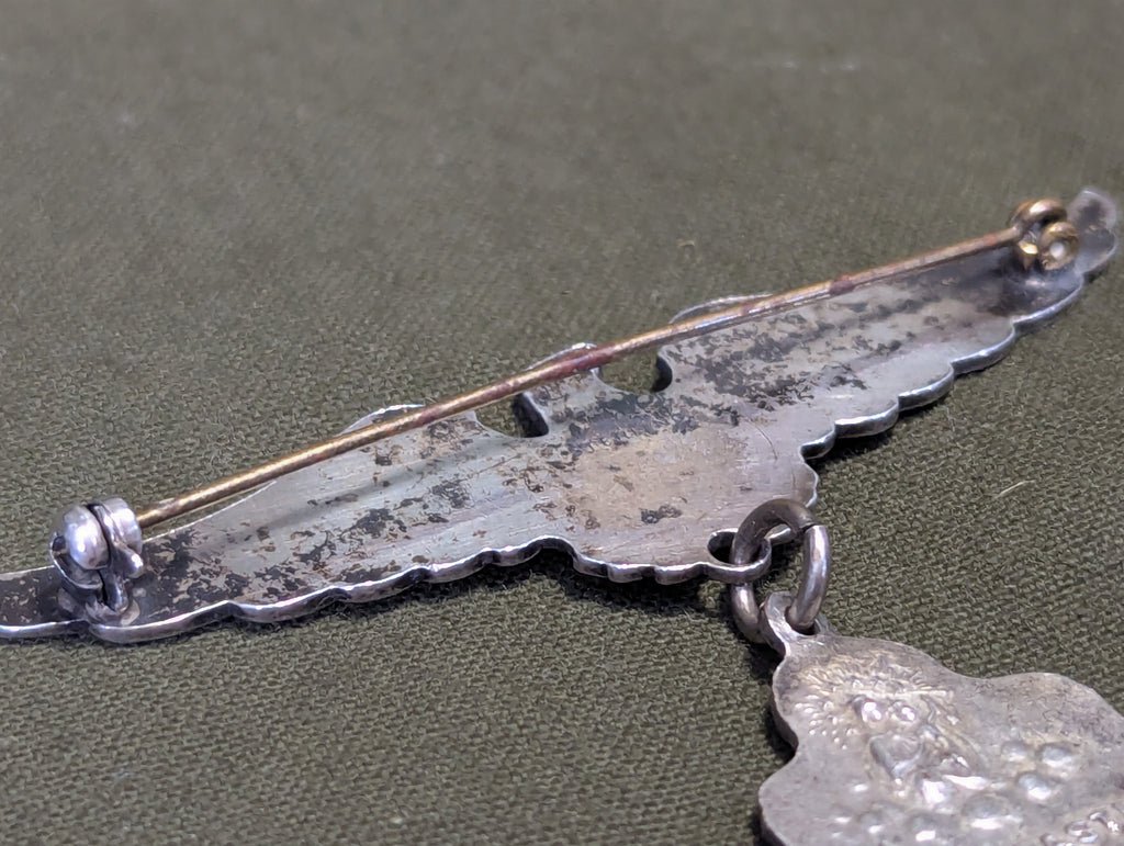 St Sebastian Patron of Soldiers Sweetheart Brooch Sterling — image 5