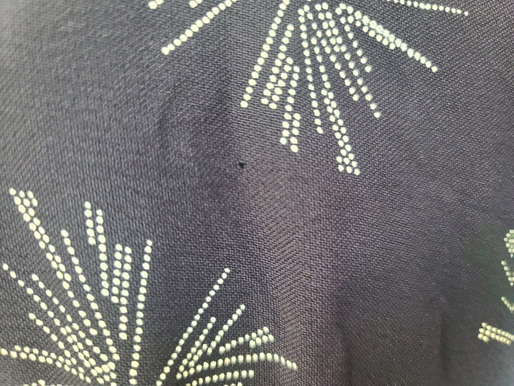 Plus Size Black Rayon Firework Print Dress(B-57' W-49' H-62') — image 8