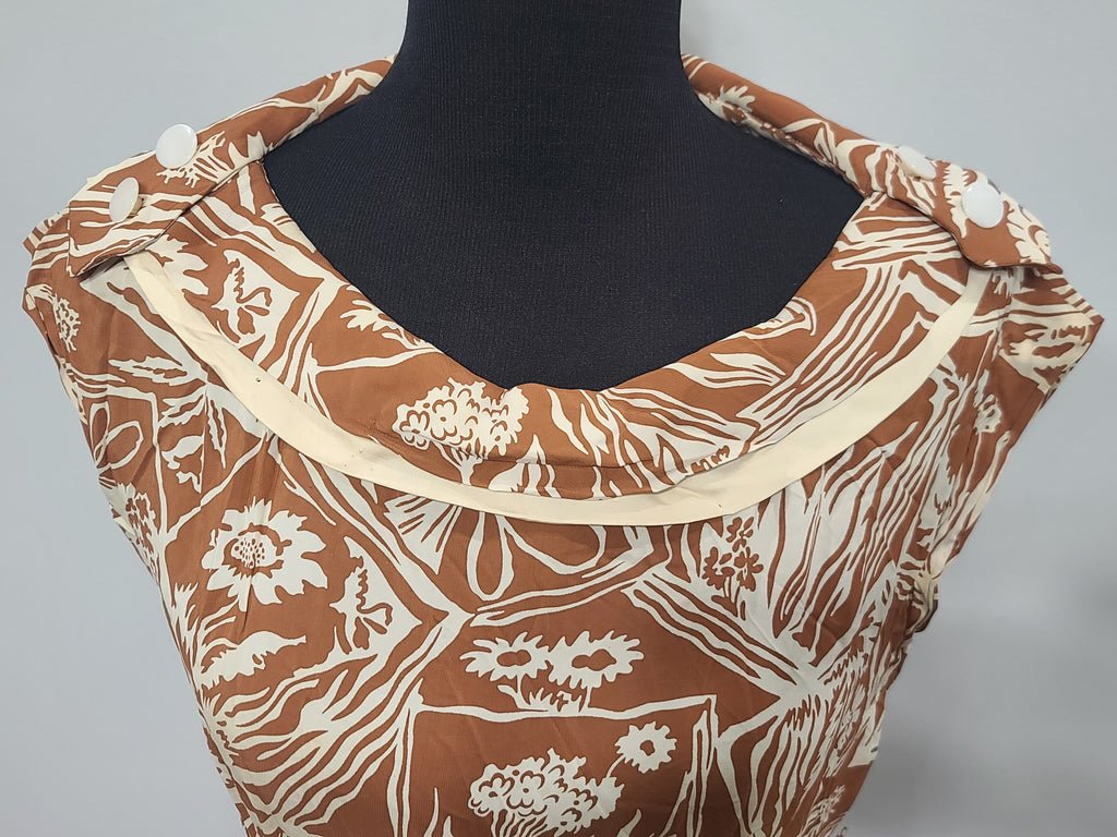 Harvest Print Dress(B-36' W-30') — image 6