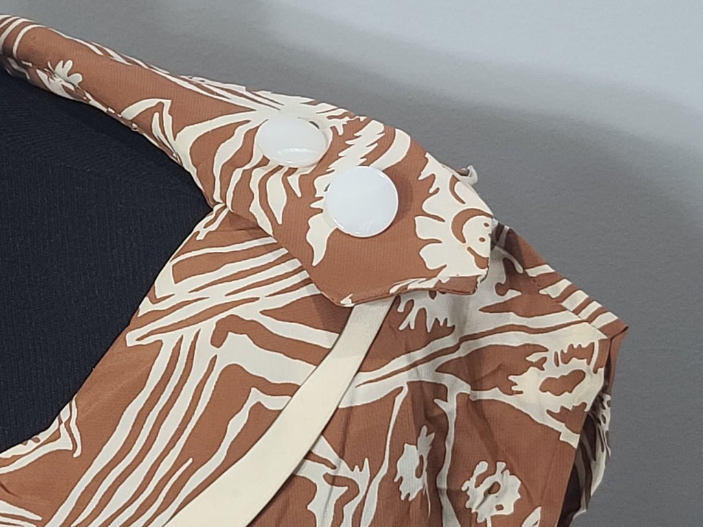 Harvest Print Dress(B-36' W-30') — image 9