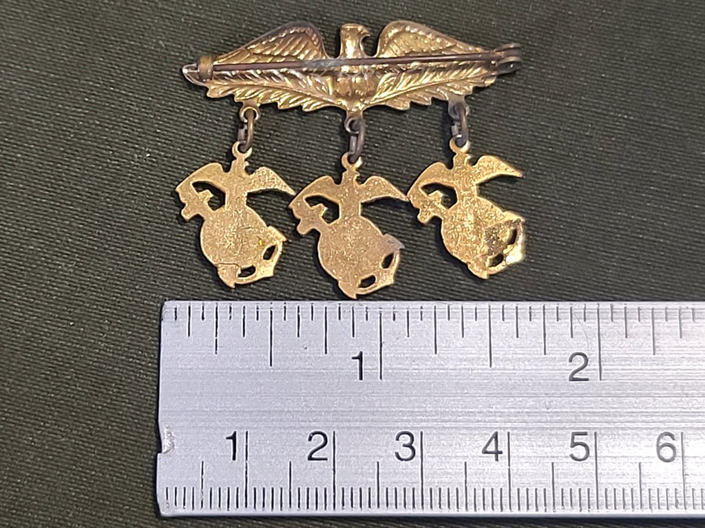 Eagle Marine Corps EGA Pin on Card — image 5