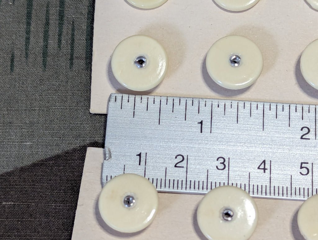 Men's Shirt or Uniform Collar Studs on Card (Lot of 6) — image 3