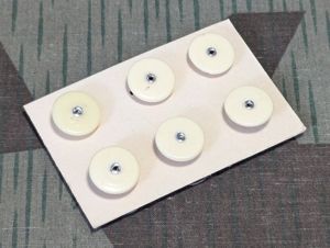 Men's Shirt or Uniform Collar Studs on Card (Lot of …