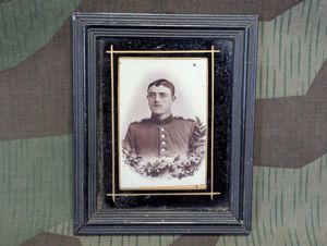 Pre WWI Framed Soldier Photo
