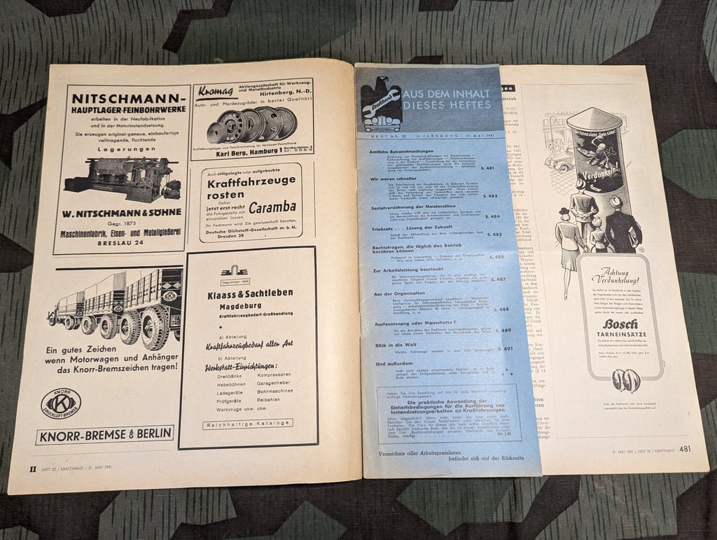 Kraftfahrzeug Handwerk Heft 22 - 31 May 1941 Krafthand NSKK — image 4