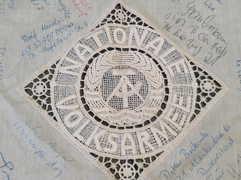East German NVA Souvenir Doily — image 2