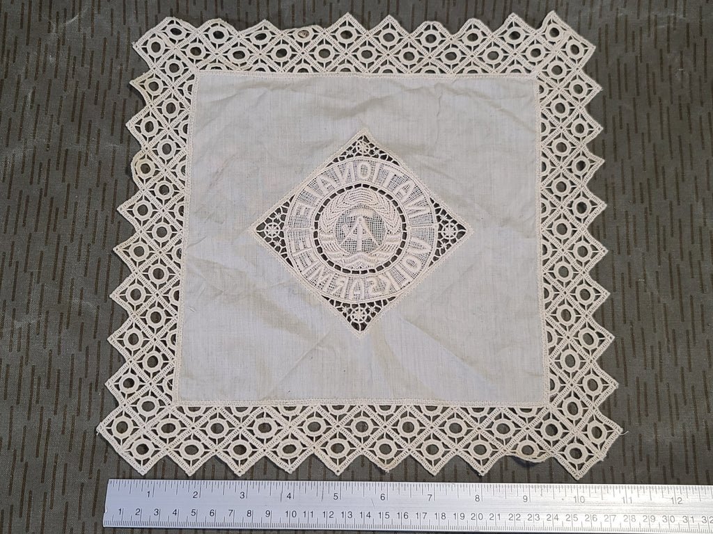 East German NVA Souvenir Doily — image 3