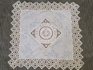 East German NVA Souvenir Doily