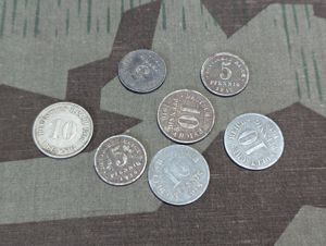 Lot of 7 WWI German Coins