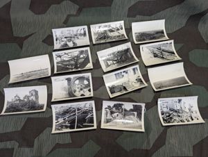 Lot of 14 Photos Mostly Bomb Damage Ukraine
