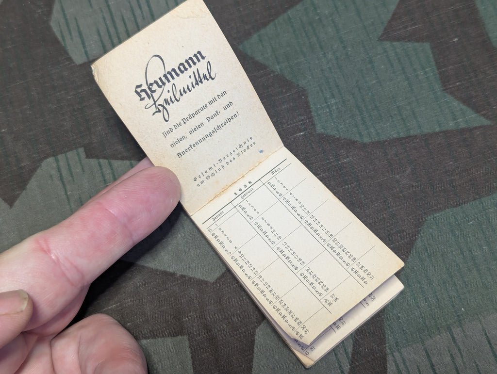 Small Heumann Heilmittel Advertisement Notebook 1938 — image 3