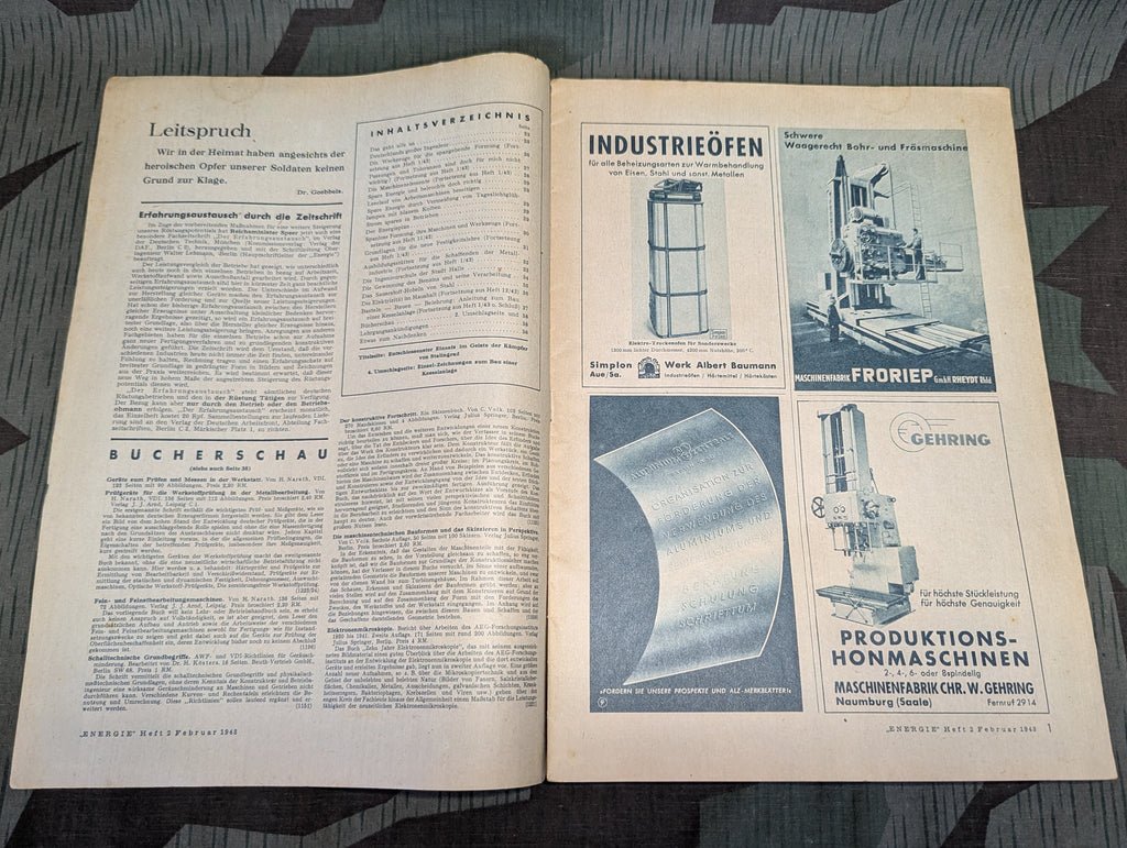 Energie Technical Profession Magazine Heft 2 Februar 1943 — image 3