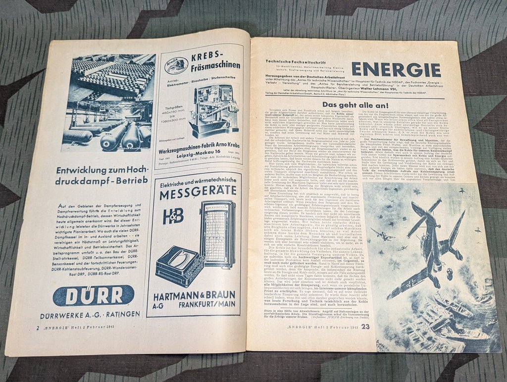Energie Technical Profession Magazine Heft 2 Februar 1943 — image 4