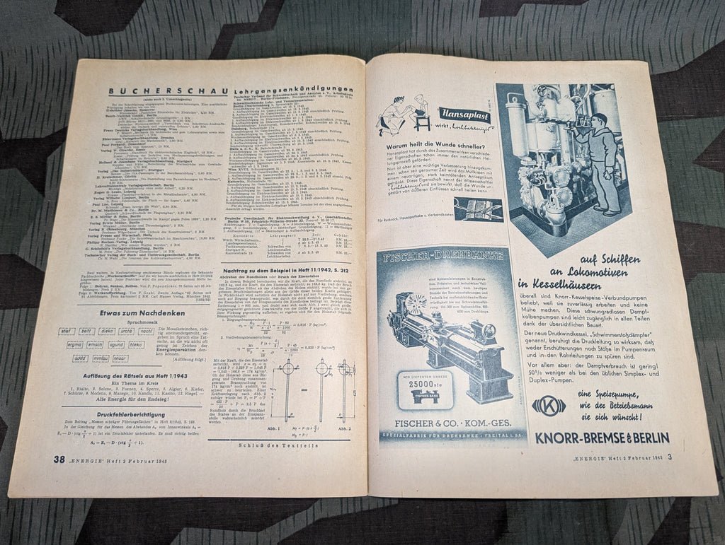 Energie Technical Profession Magazine Heft 2 Februar 1943 — image 8