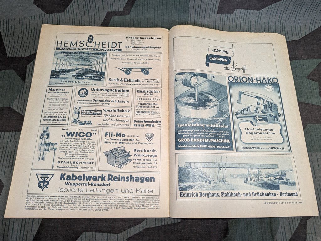 Energie Technical Profession Magazine Heft 2 Februar 1943 — image 9