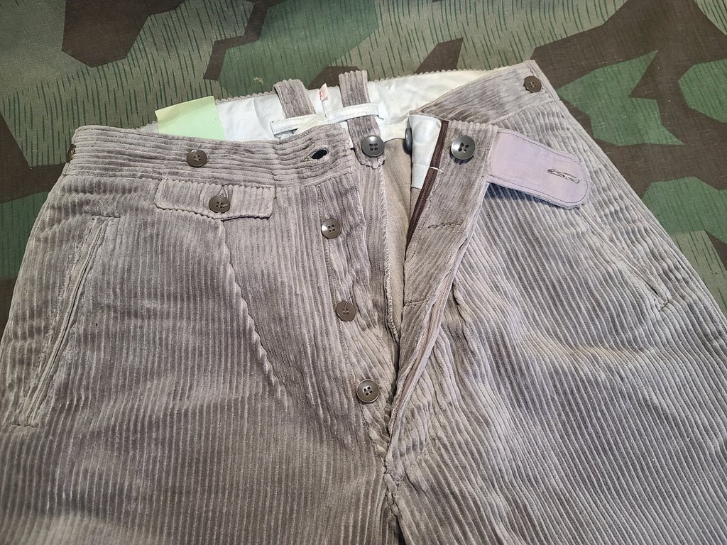 German Gray Corduroy Plus Four Trousers (Small) — image 10